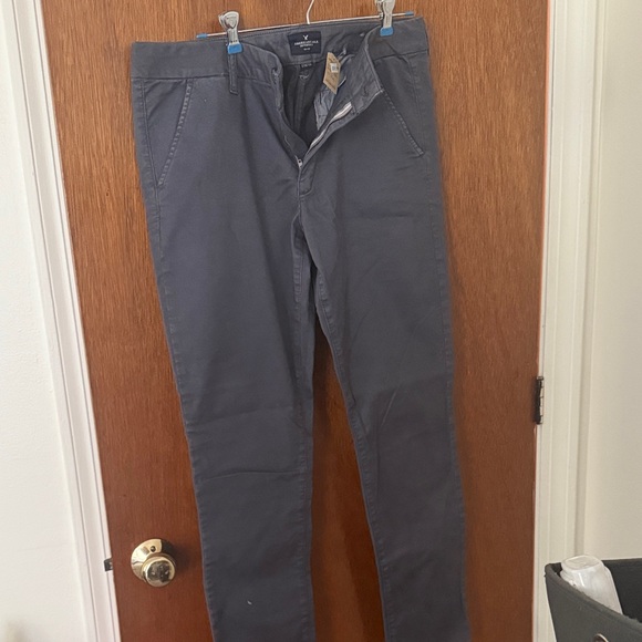 American Eagle Outfitters Charcoal Stretch Pants - Picture 4 of 7